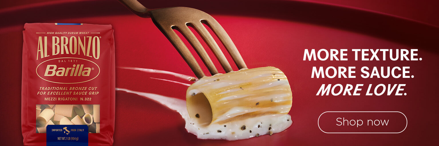 More texture, more sauce, more love. Barilla Al Bronzo